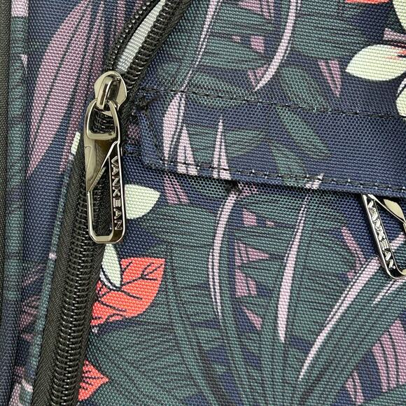 VANKEAN Rolling Laptop Bag Wheeled Briefcase Floral Travel Carry On Tote - Picture 2 of 12